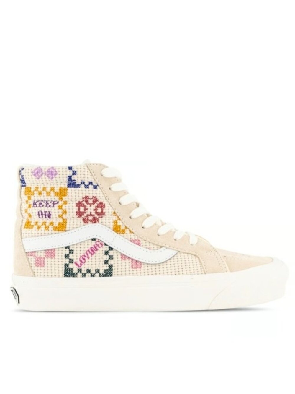 Vans Sk8 Hi 38 Dx Stitched Together Women 5.5 Anaheim White Blue 0826 - Picture 2 of 8